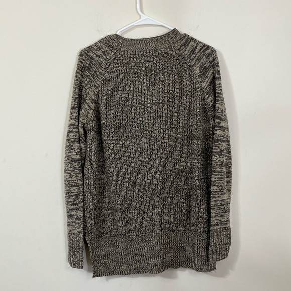 Merona Button Down Chunky Brown Gray Sweater - Picture 9 of 9